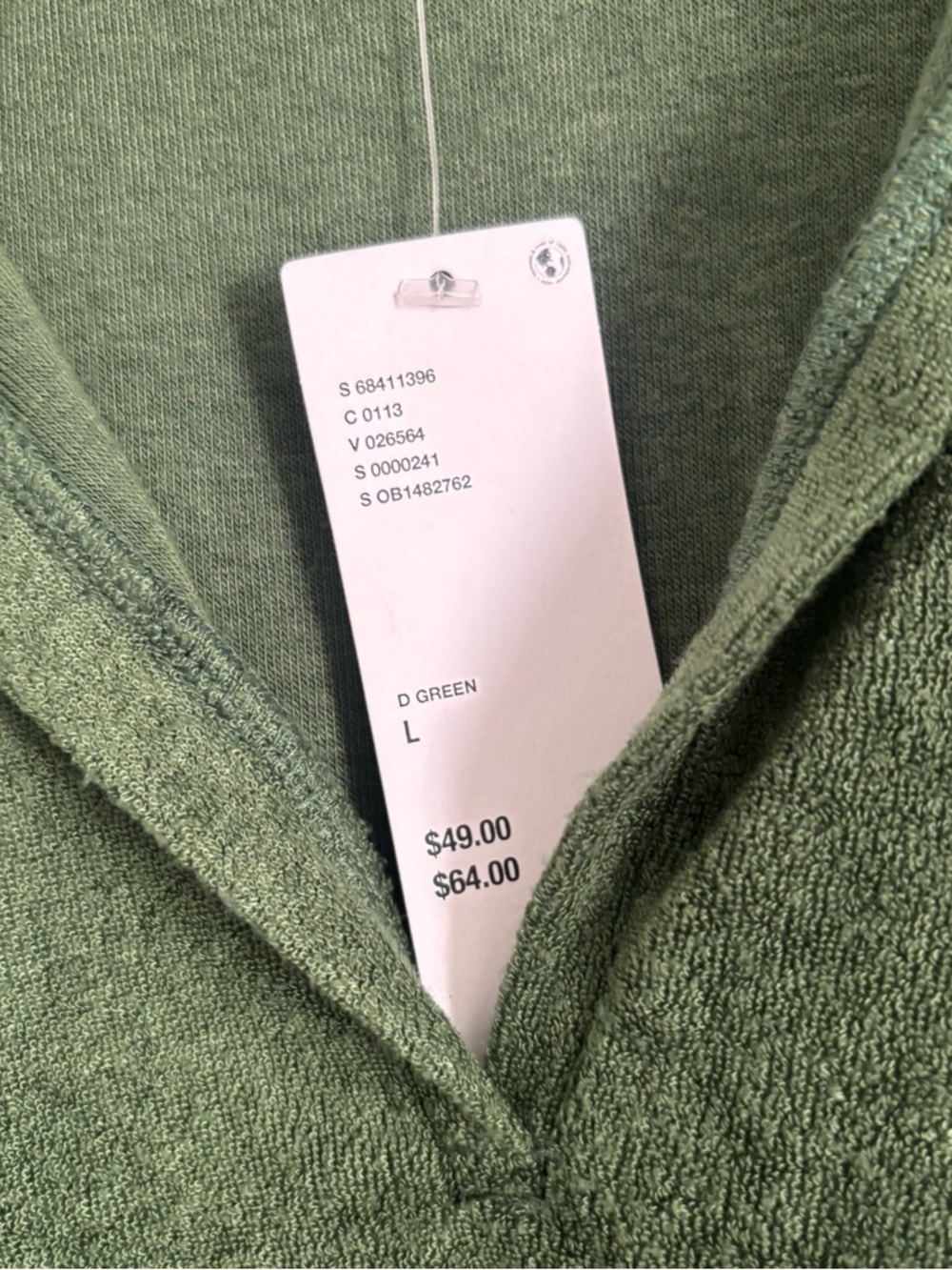 NWT Out From Under Urban Outfitters Size Large Green Gabbie Cropped Top - Picture 5 of 6